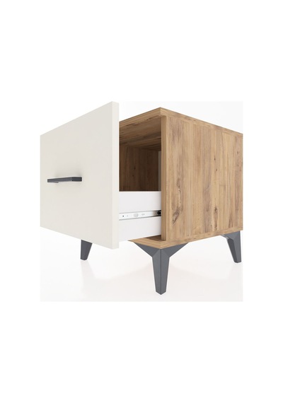 Hyperion Komodin Tek Çekmeceli 44x44x48 Çam-aytaşı Çam