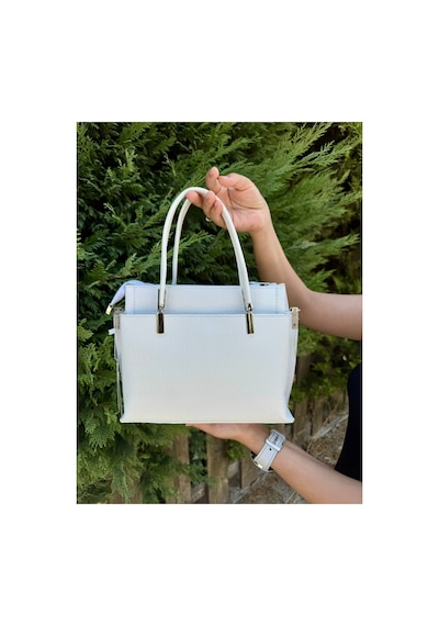 Just Polo Kadın Orijinal Ayarlanabilir Askılı Şık El & Omuz Çantası Shoulder Bag Ebat : 25 X 22 Cm Beyaz 37445483