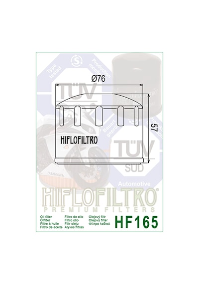 2006-2013 Bmw F800St Yağ Filtresi Hıflo Hf165