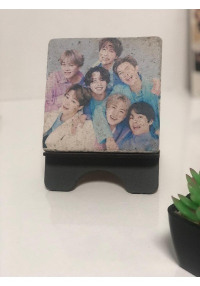 Bts Rm Jin Suga J-hope Jimin V Jungkook Özel Koleksiyon Mermer Tablo 10x10 Cm Masaüstü Dekorasyon