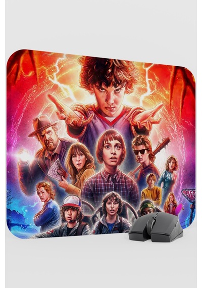 Stranger Things 2 V2 48x40 Xl Gaming Kauçuk Kaymaz Taban Mouse Pad Fare Altlığı
