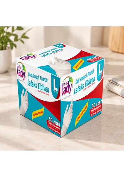 Lateks Eldiven L 50'li 07240382