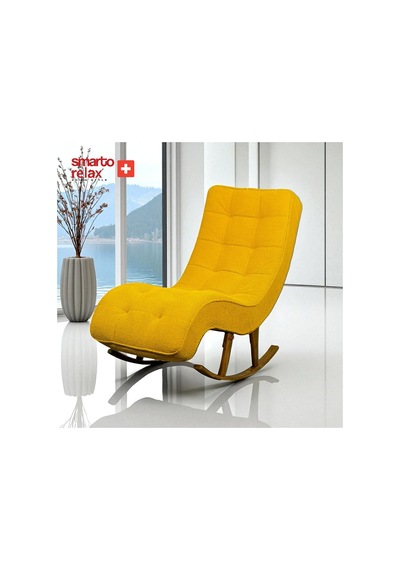 Smarto Relax Dinlenme Koltuğu Paris 2 Sallanan Ergonomik Teddy/şönil Sarı Sarı