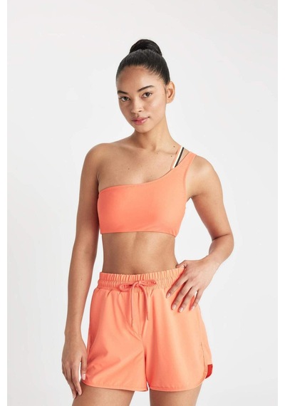 DeFactoFit Sporcu Tek Omuz Bikini Üstü B6340AX24HSOG37 Turuncu