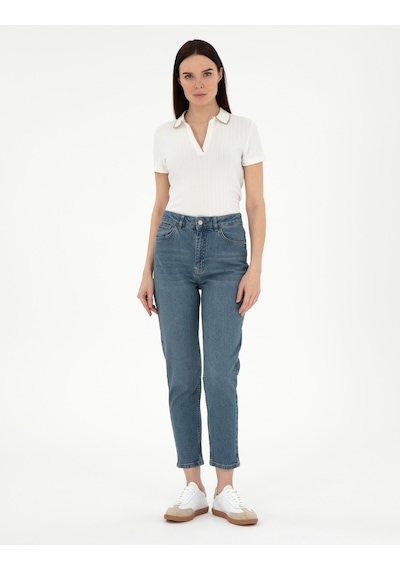 Pierre Cardin Kadın Mavi Pantolon Jean 50301299-vr036 Mavi