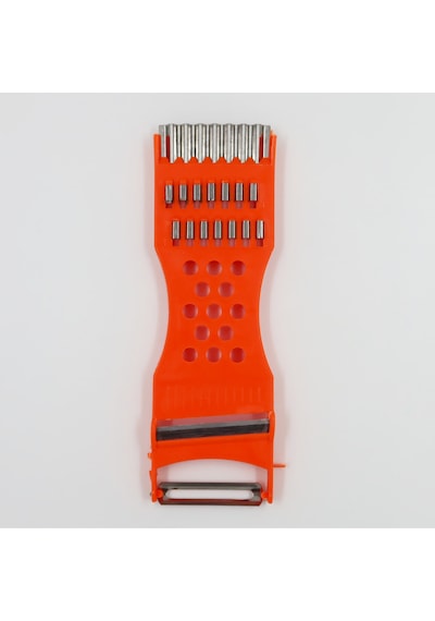 Turuncu 5 Fonksiyonlu / Çok Amaçlı Plastik El Rendesi & Soyacak 14 Cm Plastik Diğer