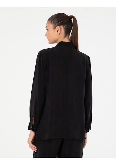 Pierre Cardin Kadın Gömlek Desenli 50292279-vr046 Siyah