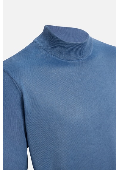 Tudors Erkek Slim Fit Dar Kesim Yarım Balıkçı Yaka Düz İndigo Triko Kazak-32483 Indıgo İndigo Tudors Erkek Slim Fit Dar Kesim Yarım Balıkçı Yaka Düz İndigo Triko Kazak-32483 Indıgo İndigo