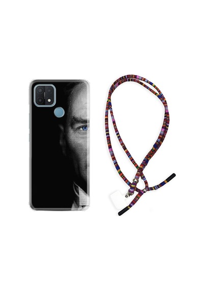Oppo A15S Kılıf Rasta Boyun Askılı Atatürk Portre 3 1331