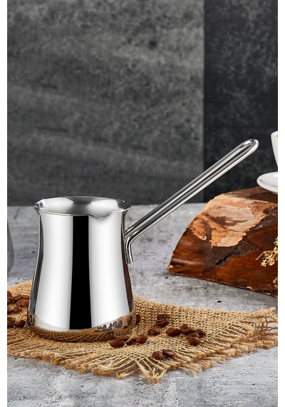 Polochef Mocca Paslanmaz Çelik Cezve Ve Sütlük 850 Ml 4-6 Kişilik