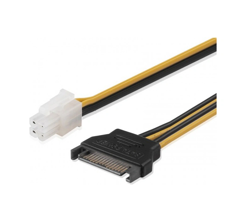 Atx 4 Pin 12v Power To Sata 15 Pin Erkek Power Kablo 30cm