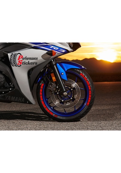 YAMAHA DARKSİDE Motorsiklet Lastik Yazısı Sticker 4 Adet