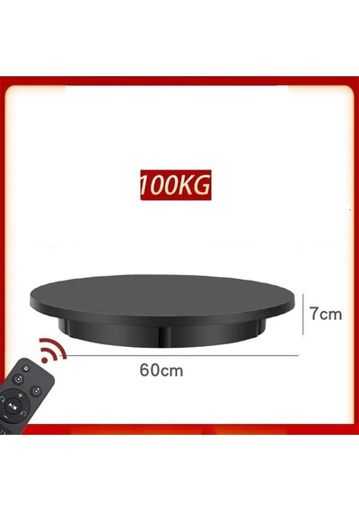 Katalog Fotoğraf Video Ve Stüdyo Çekimi İçin Kumandalı Şarjlı Dönen Stand 100 Kg