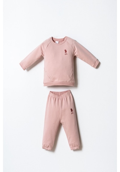 U.S. Polo Assn. U.s. Polo Assn Kız Bebek Pembe Takım Usb2741-c-v5 Pembe