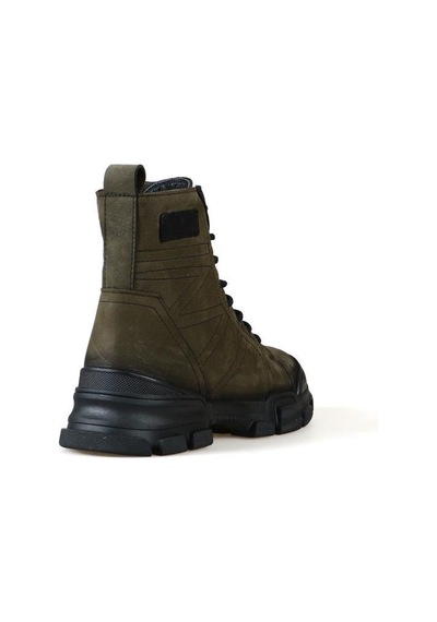 Hammer Jack 102 21520 Bonn Hakiki Deri Comfort Casual Unisex Bot Haki Nubuk