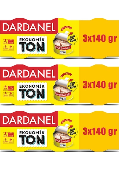 Dardanel Eko Ton Balığı 3x140 Gr X 3 Adet