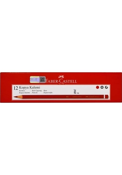 Faber Castell Kırmızı Kopya Kalemi 1 Düzine