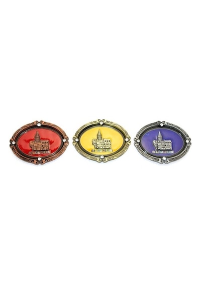 İstanbul Temalı Metal Magnet Galata Kulesi Kabartmalı 88630827