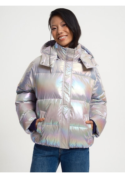 Regular Fit Kadın Mont Gri