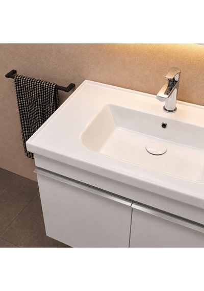 Isvea Sistema L İnce Formlu Lavabo 81x46,5 Cm Beyaz 10le50081