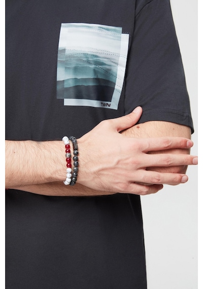 Twn Oversize Antrasit Baskılı %100 Pamuk T-shirt 2ec14ort05210 Antrasit