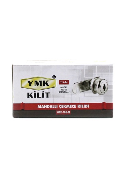 Htc Tedarik 12 Adet Oval - Mandallı Dolap - Çekmece Kilit 20mm 5047 Çok Renkli