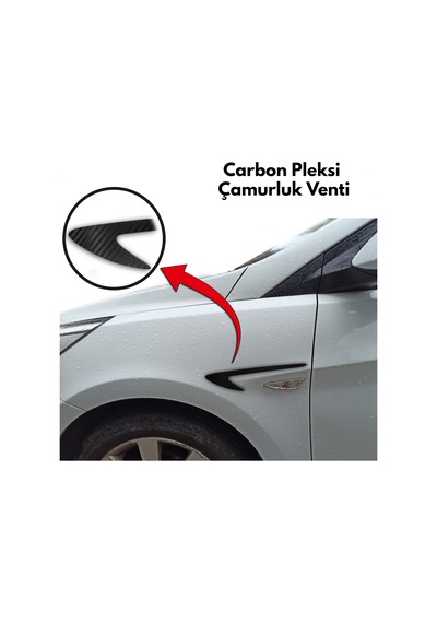 Üniversal Carbon Çamurluk Venti (Sağ - Sol Takım) Carbon Style