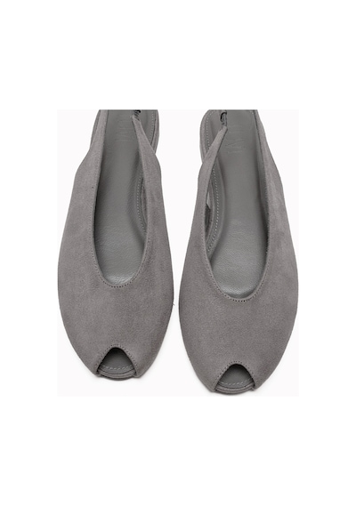 Luvishoes Serına Gri Süet Kadın Sandalet