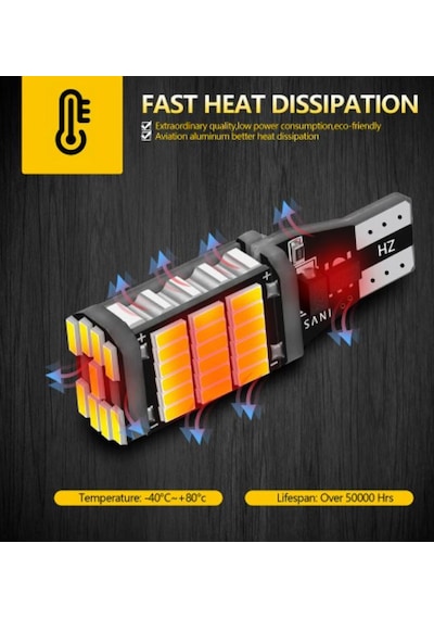 T15 16W Beyaz Led Ampul Takımı Canbus