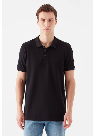Mavi Erkek Polo T Shirt 064946-21842 Siyah Siyah