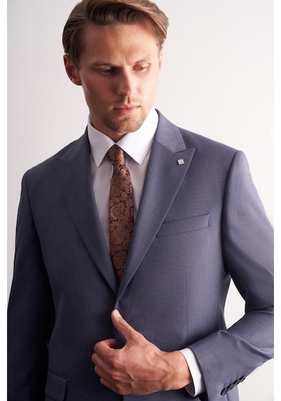 İmza - Lacivert Kırlangıç Yaka Kendinden Desenli Esnek Bel Slim Fit 6 Drop Takım Elbise 1001255168 Lacivert İmza - Lacivert Kırlangıç Yaka Kendinden Desenli Esnek Bel Slim Fit 6 Drop Takım Elbise 1001255168 Lacivert