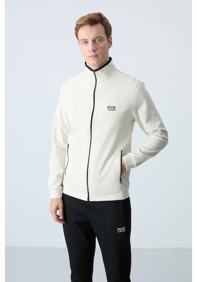 Tommy Life Hugo Bej - Siyah Jogger Erkek Eşofman Takım - 85198 Siyah - Krem Krem - Siyah