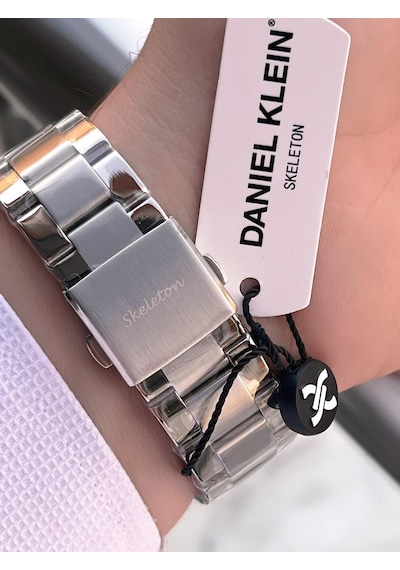 Daniel Klein Otomatik Mekanizma Mehtap Ve Güneş Kadranlı 2 Yıl Garantili Erkek Kol Saati Otm.13754.2 Gümüş