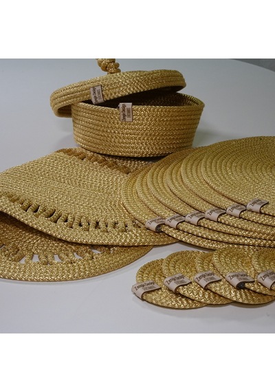 Supla Zdh-302 Yuvarlak Zengin Set Runner Sarı