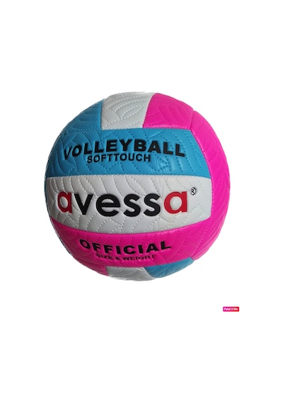 Avessa VLM-700 Soft 280 gr Voleybol Top + Pompa Beyaz-Pembe Beyaz - Pembe