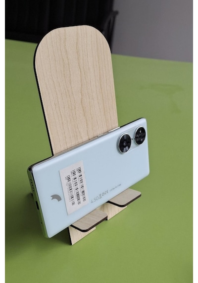 Masa Düzeni Ve Şıklık İçin Ahşap Mdf Telefon Standı 1 Adet