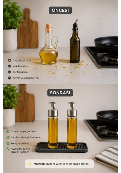 Gri Renk Silikon Yağdanlık Yağlık Sirkelik Altlığı Organizer Sunumluk Sabunluk Altlığı 23x10 Cm Diğer
