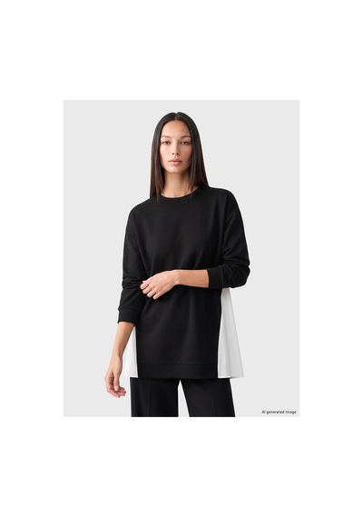 LC Waikiki Alıta Cıty Farkıyla Lcw Everyday Siyah Dalgıç Kumaşı Düz Loose & Bol Kadın Sweatshirt Tunik Siyah - 924746790 Siyah LC Waikiki Alıta Cıty Farkıyla Lcw Everyday Siyah Dalgıç Kumaşı Düz Loose & Bol Kadın Sweatshirt Tunik Siyah - 924746790 Siyah