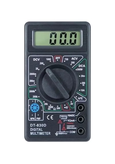 Sh Powermaster Dt-830d Dijital Akım Voltaj Direnç Ölçer Multimetre Ölçü Aleti Najmaddin