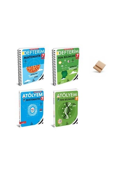 Arı 7. Sınıf 2027 Maarif Matematik Ve Fen Bilimleri 4lü Set Defterim + Atölyem + Telefon Standı