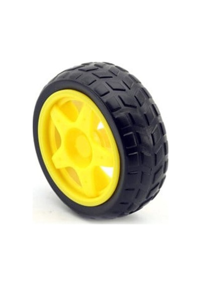 Arduino Tekerlek 65mm Plastik, Tt Motor Uyumlu - 907258507