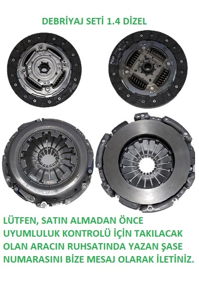 Ford Fiesta 5 1.4 Tdci Debriyaj Seti 2002 İle 2011 Arası
