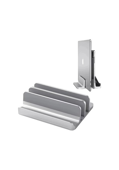 Lexroo Laptop Standı Dikey Metal Stand Macbook İle Uyumlu Ergonomik Notebook Bilgisayar Tutucu