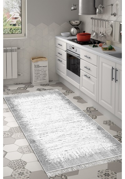 Eko Trend Djt Banyo Paspası Yıkanabilir Kaymaz Taban 1342 Modern gri