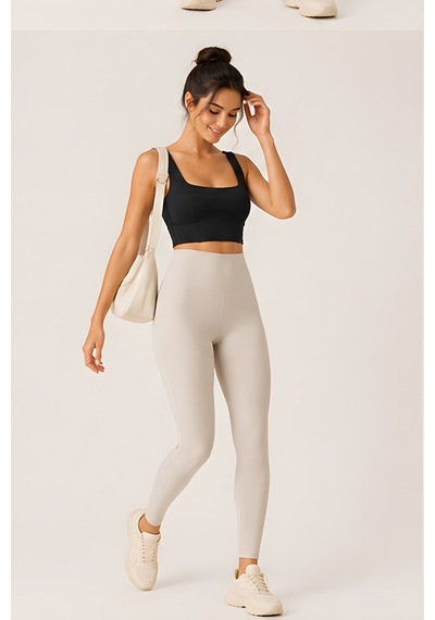 Lili Woman Kadın Pensli Kare Yaka Destekli Crop Büstiyer E.9043 Lacivert