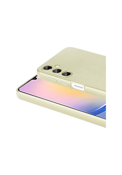 Noktaks Samsung Uyumlu Galaxy A25 Kılıf Mat Renkli Esnek Premier Silikon Kapak Rose Gold