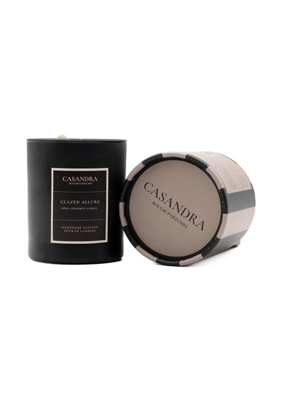 Casandra Glazed Allure Soya Mum Elma & Tarçın & Vanilya Kokulu Dekoratif Aromaterapi Mum Diğer