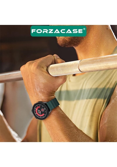 Forzacase Xiaomi Watch S4 / S4 Sport İle Uyumlu Ocean Oluklu Silikon Kordon Kayış - Fc143 Turuncu