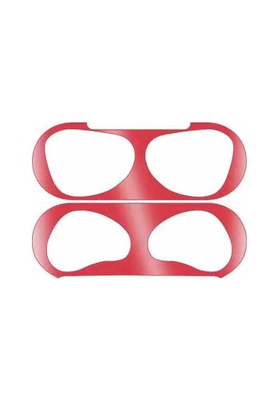 Zore Apple Uyumlu AirPods 3. Nesil Kir Önleyici Sticker-Kırmızı Kırmızı