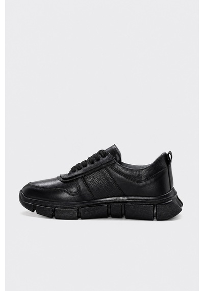 Fast Step Hakiki Deri Siyah Floter Erkek Casual 396maprd030